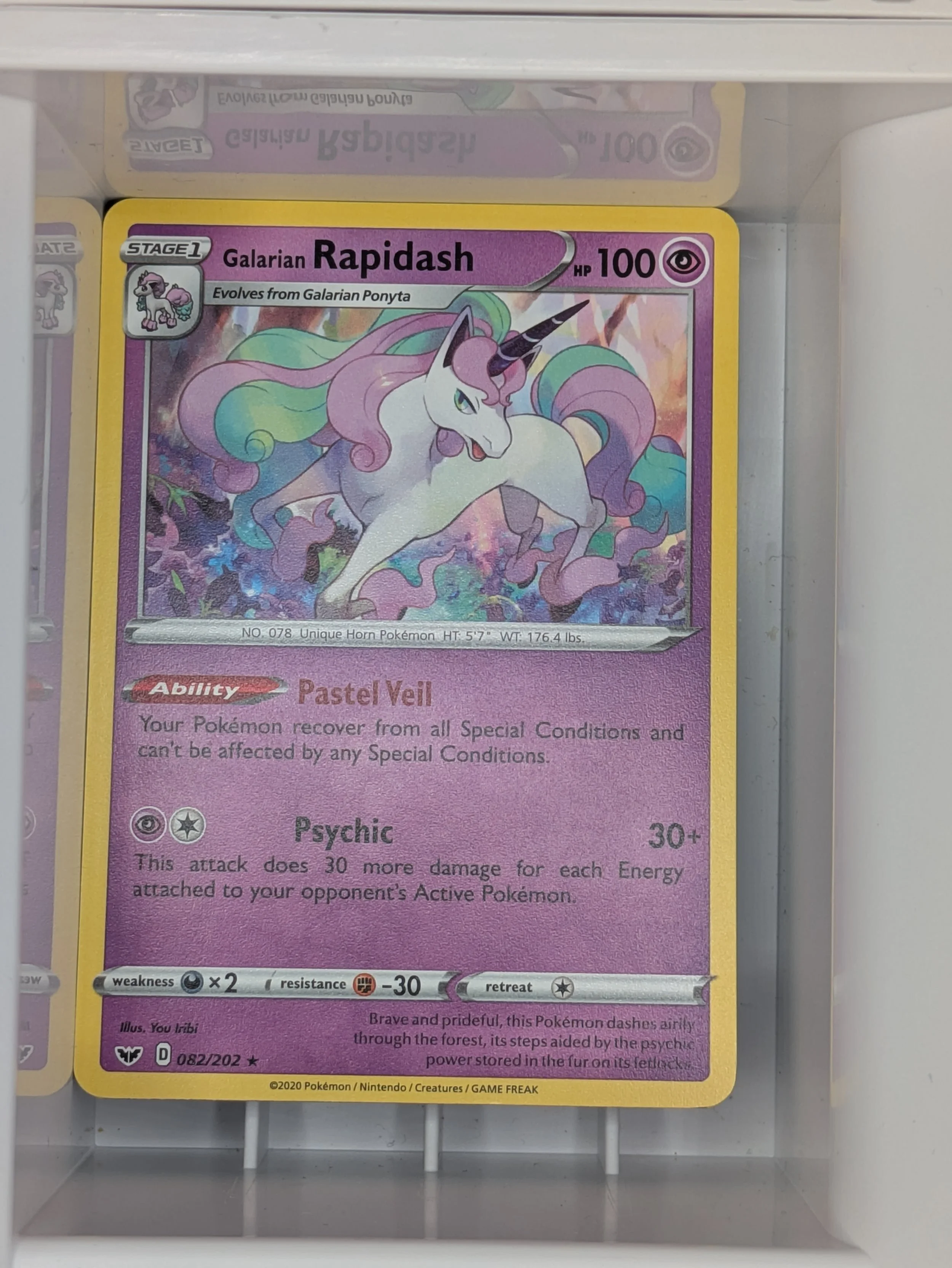 Galarian Rapidash 82/202 Light Played