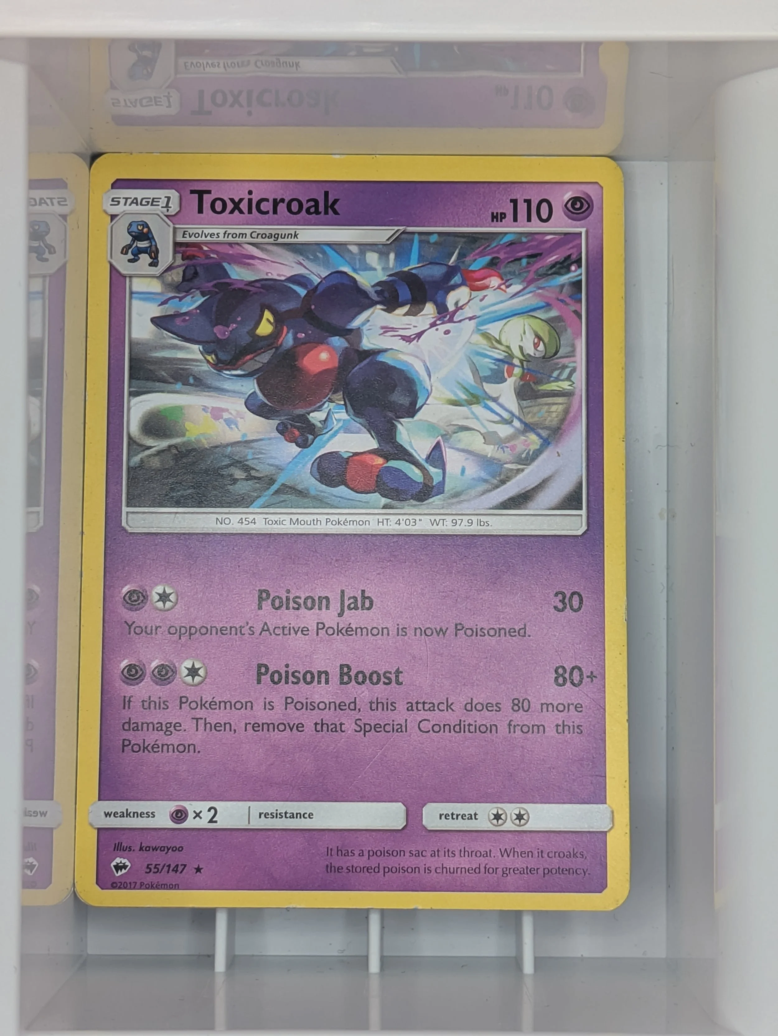 Toxicroak 55/147 Heavy Played