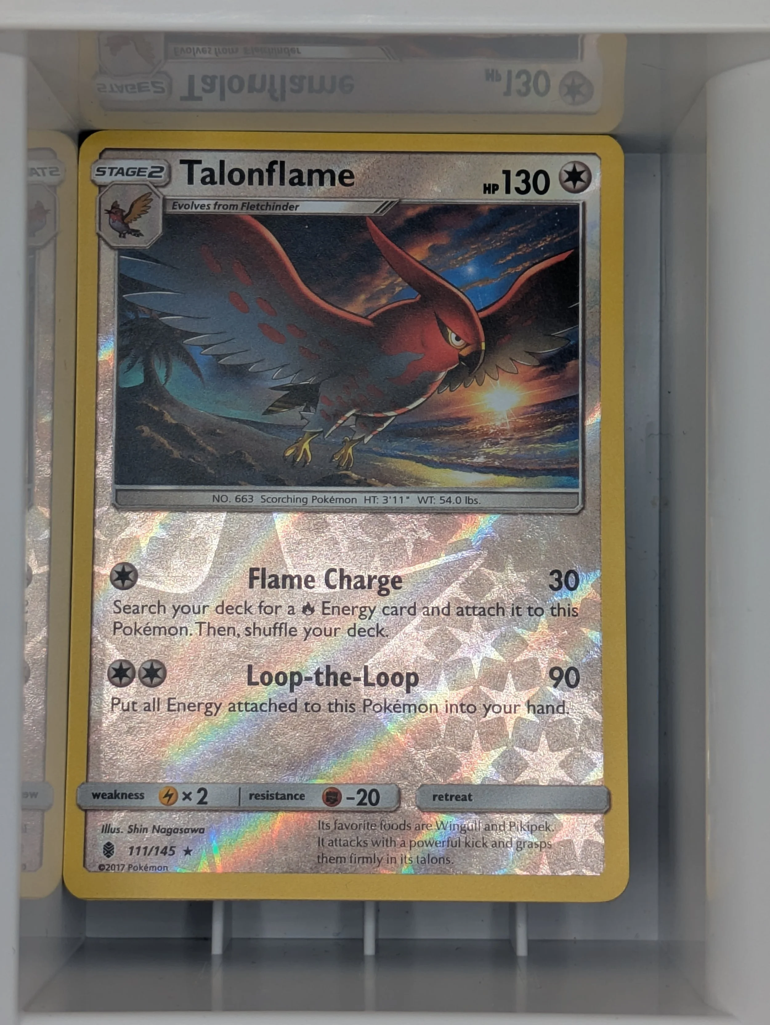 Talonflame 111/145 Reverse Holo Light Played