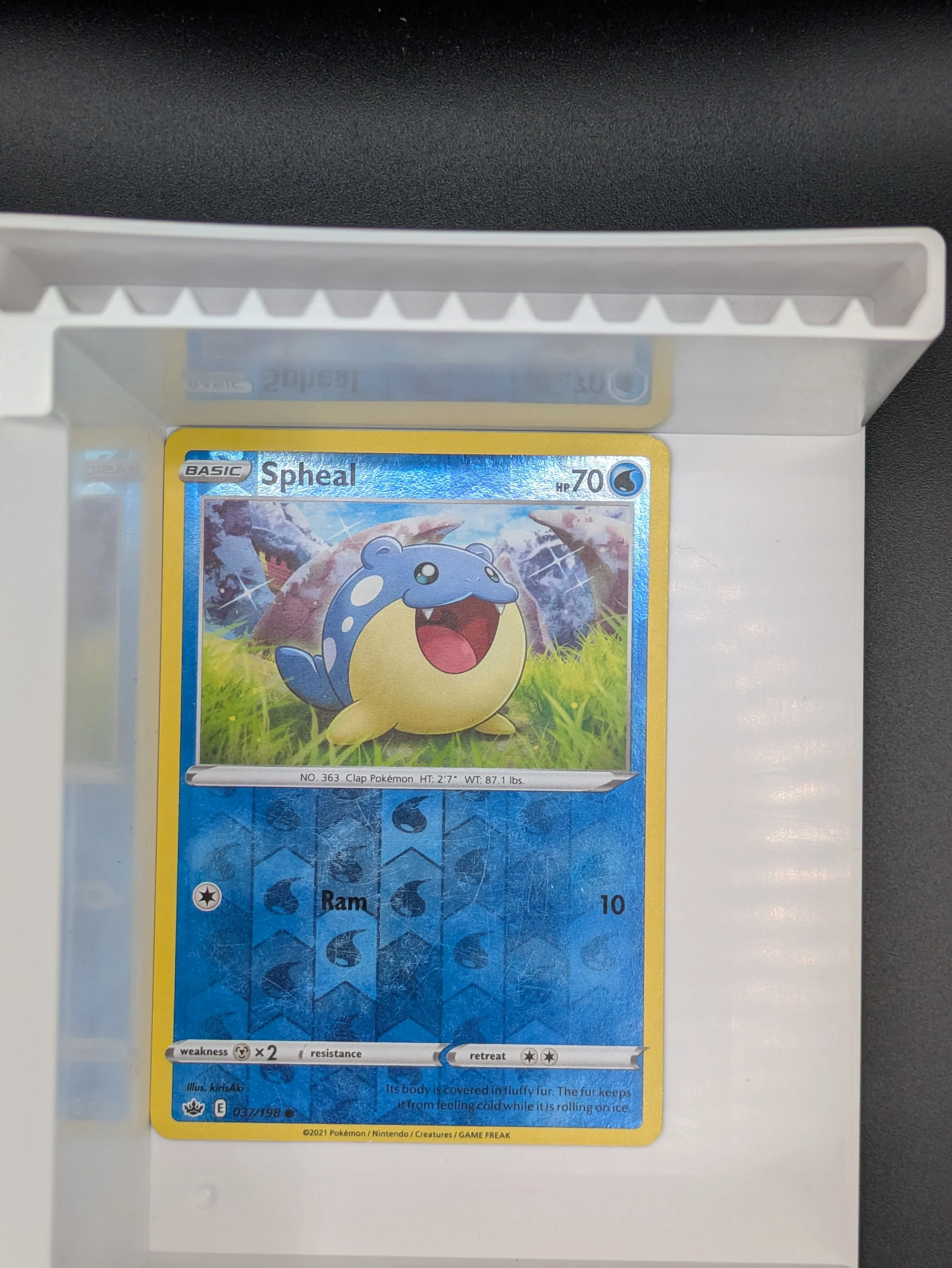 Spheal 37/198 Reverse Holo Light Played