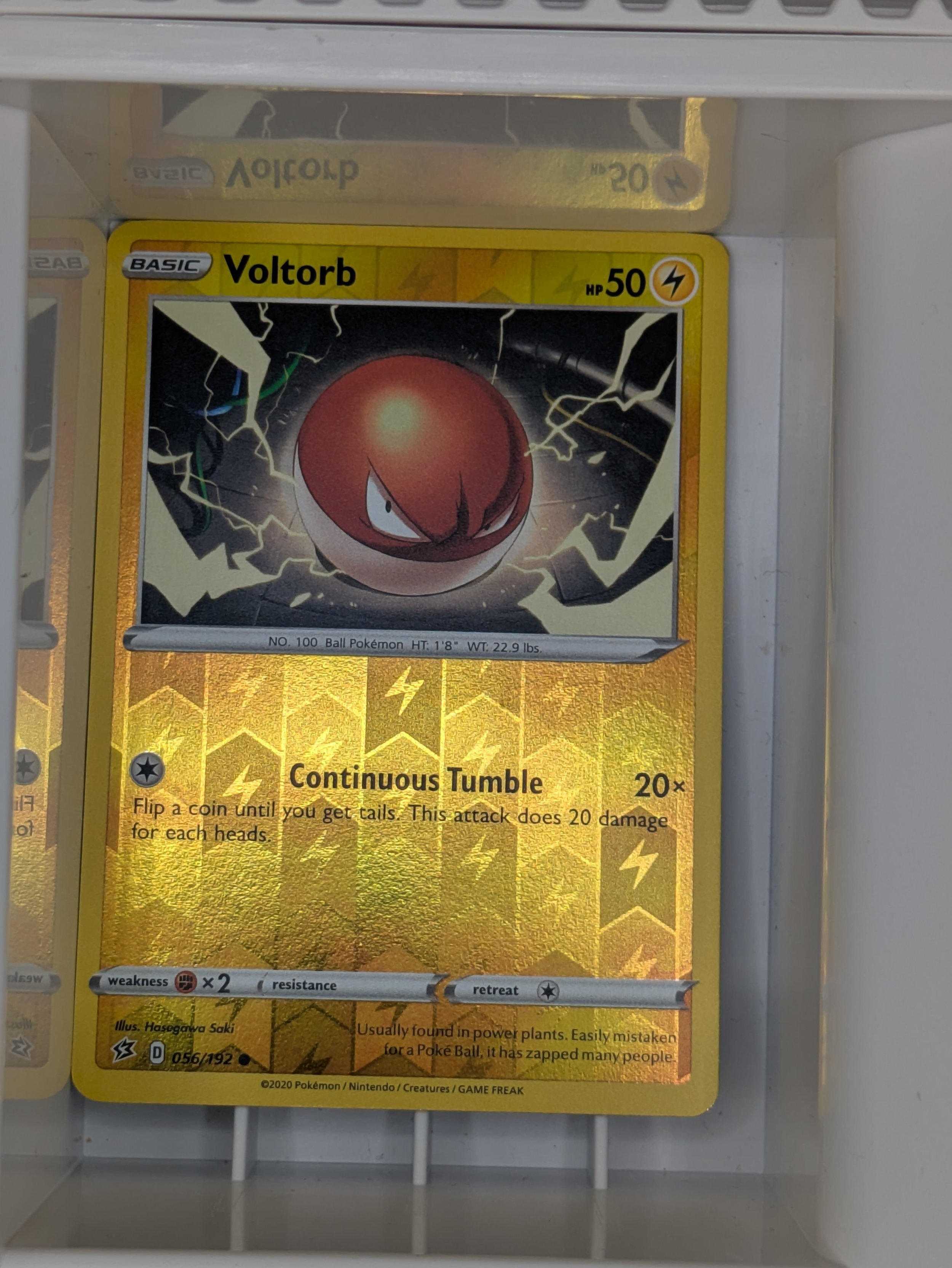 Voltorb 56/192 Reverse Holo Light Played