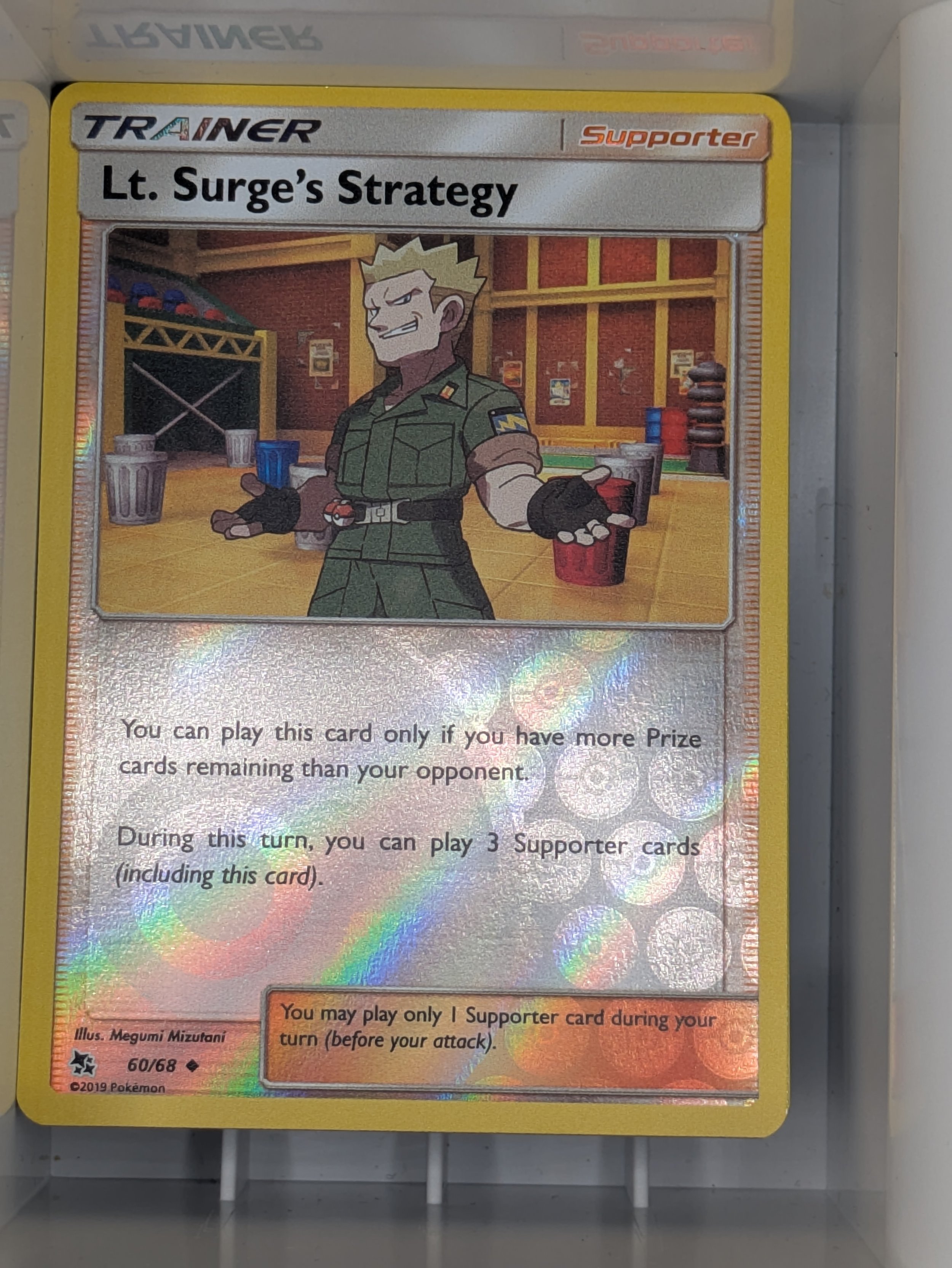 Lt. Surge's Strategy 60/68 Reverse Holo Near Mint