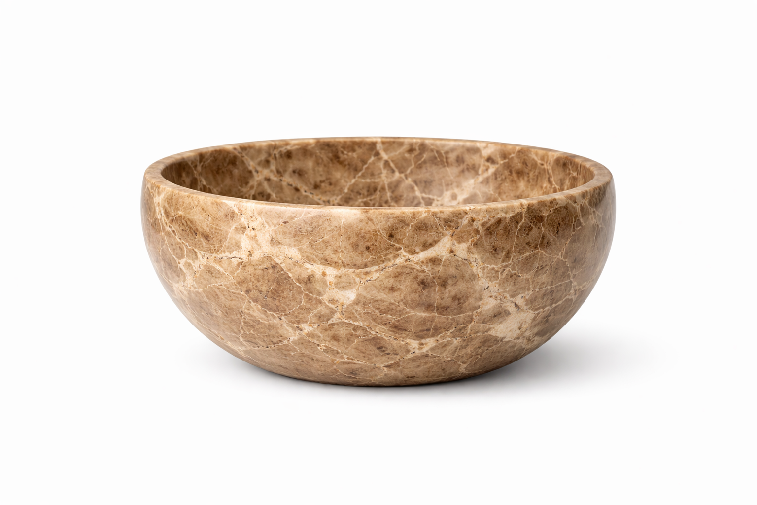 Elegant light Emperador marble bowl.png