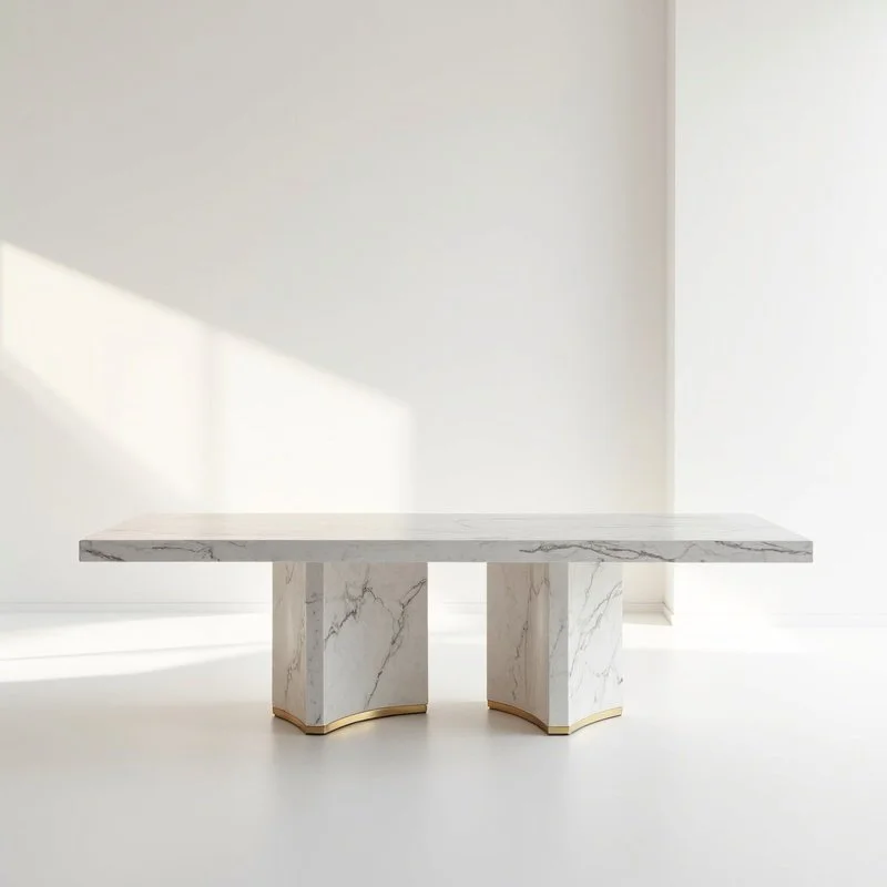 Sculptural Marble Table