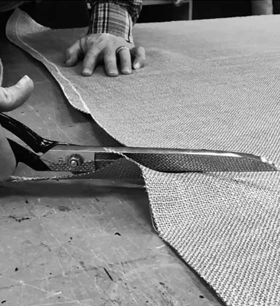 Precision cutting of textile materials in BORGHESE production process