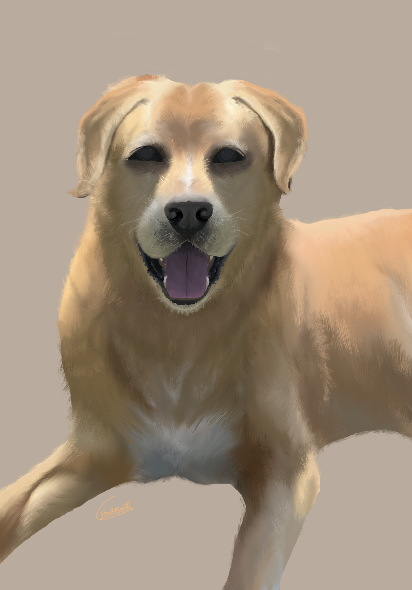 The first complete animal painting!