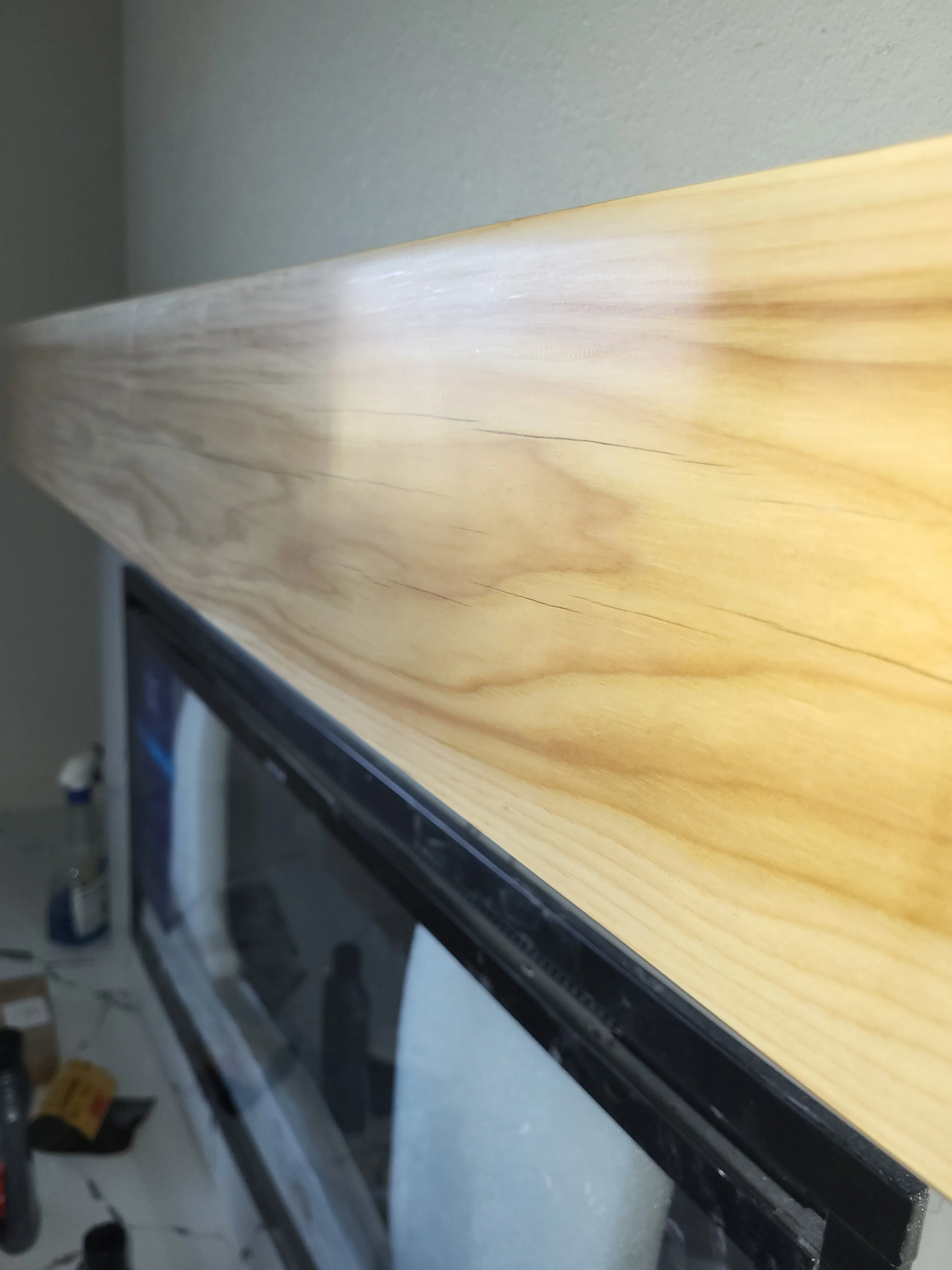 Beautiful hickory mantle