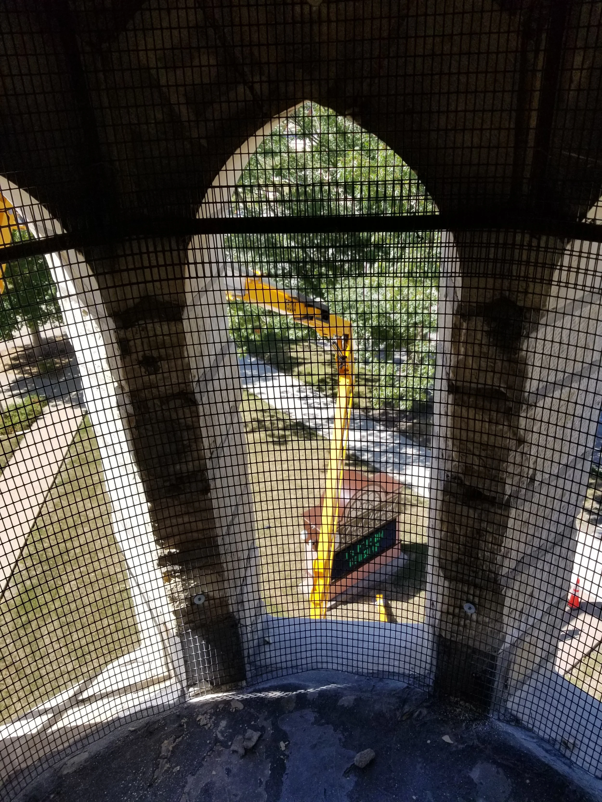 Maintenance project for local church after the tornado.