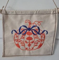 Canvas Pumpkin Wall Hanging