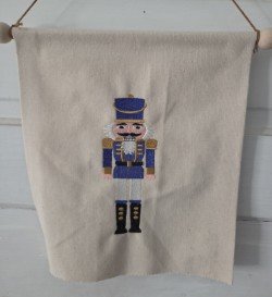 Vintage Nutcracker Fabric Wall Banner