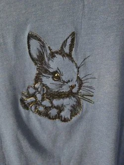 Cozy Bunny Embroidered T-Shirt
