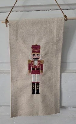 Nutcracker Embroidered Wall Hanging
