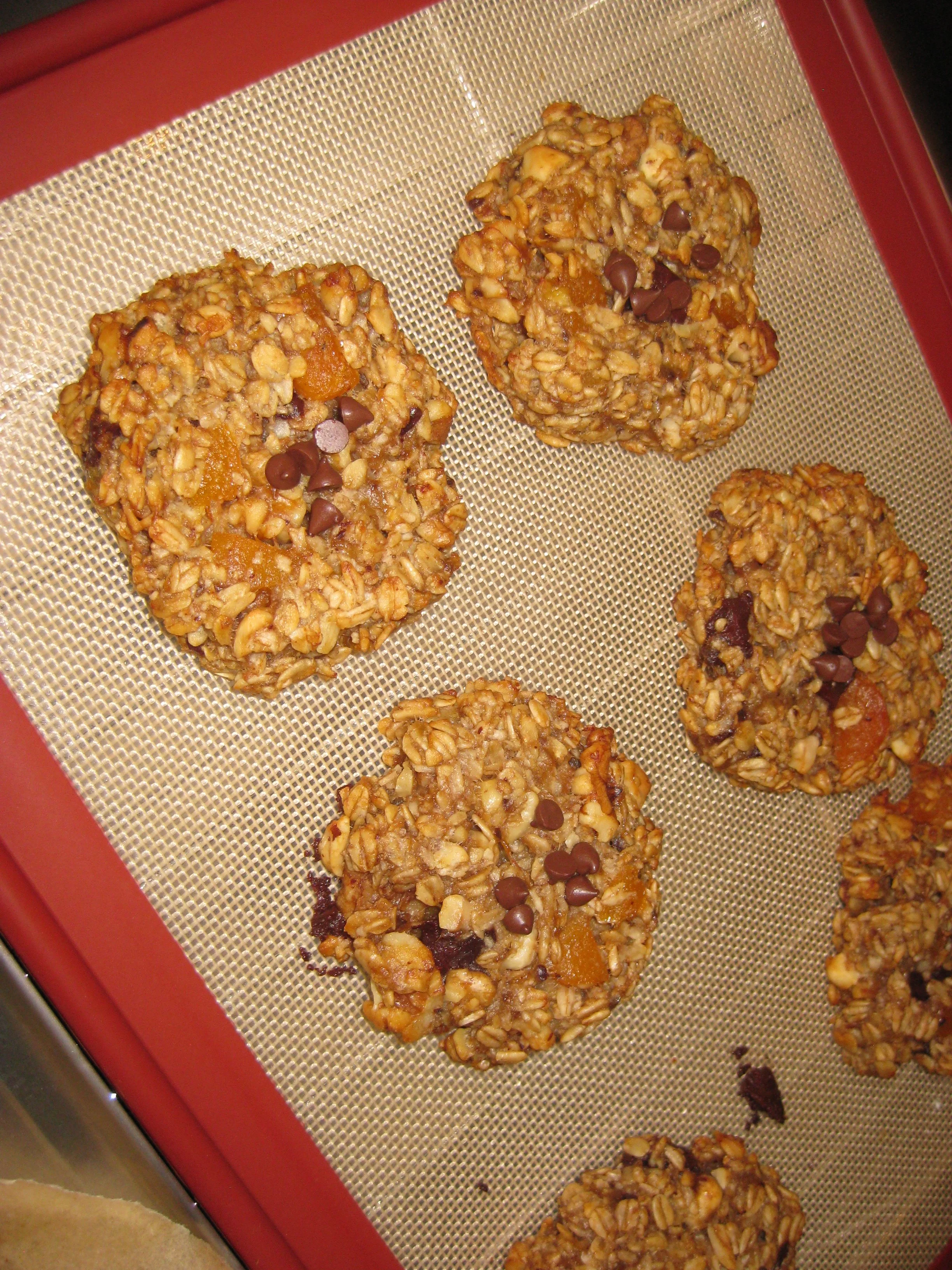 gluten free oat and banana cookie