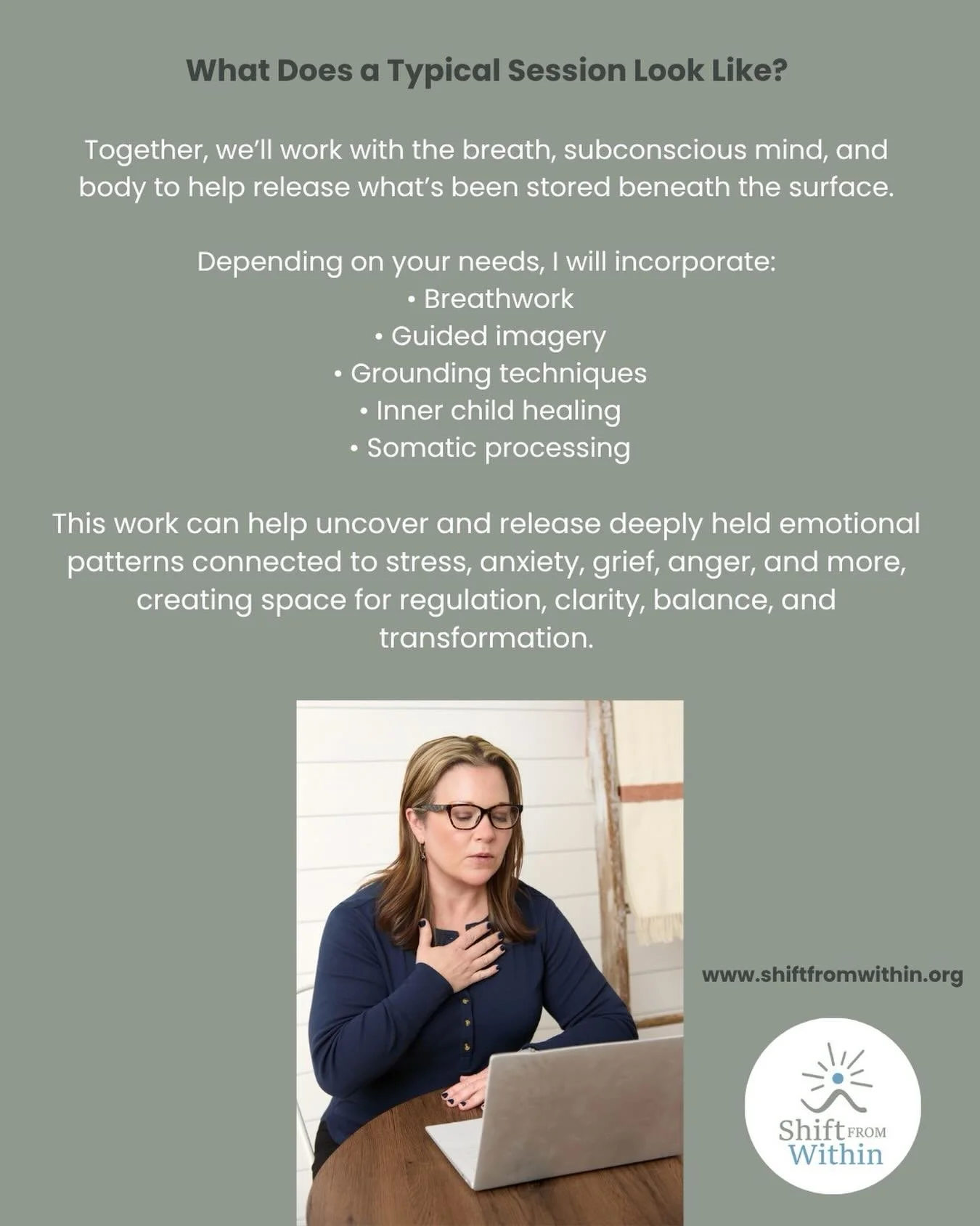 A safe space to breathe, release, reconnect