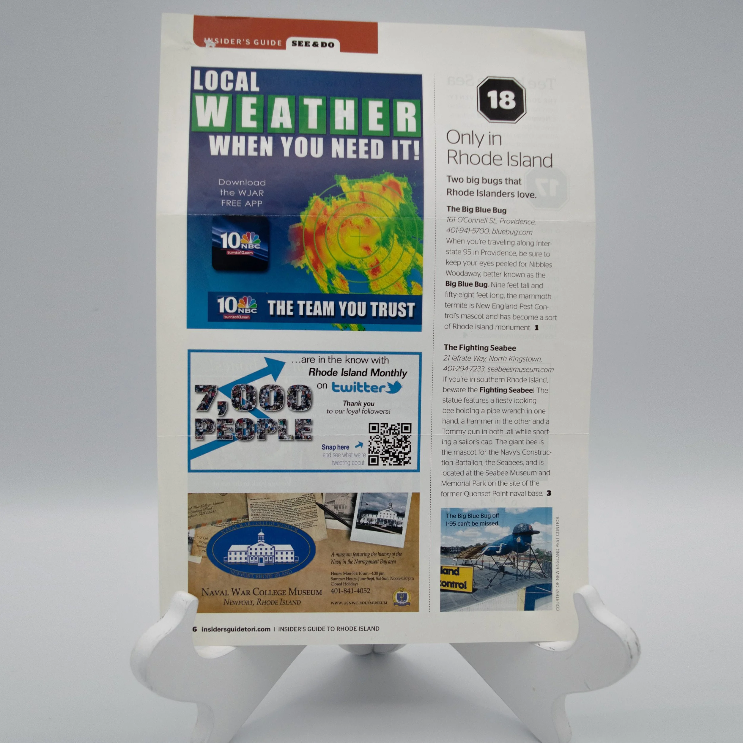 NBC10 Local Weather Ad in Insiders Guide To RI