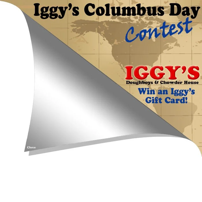 Iggy's Columbus Day Contest Corner Peel