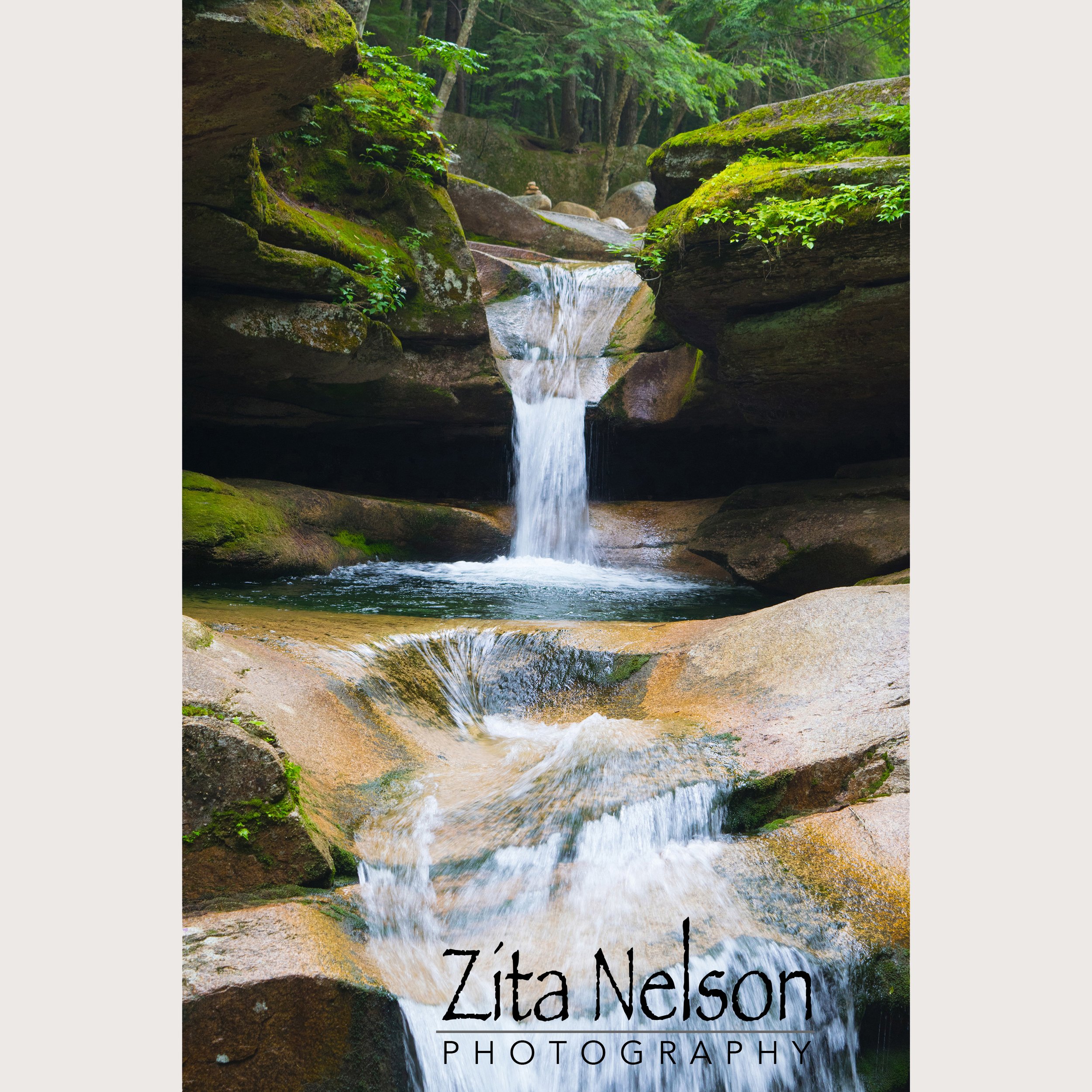 Photograph of waterfall in NH