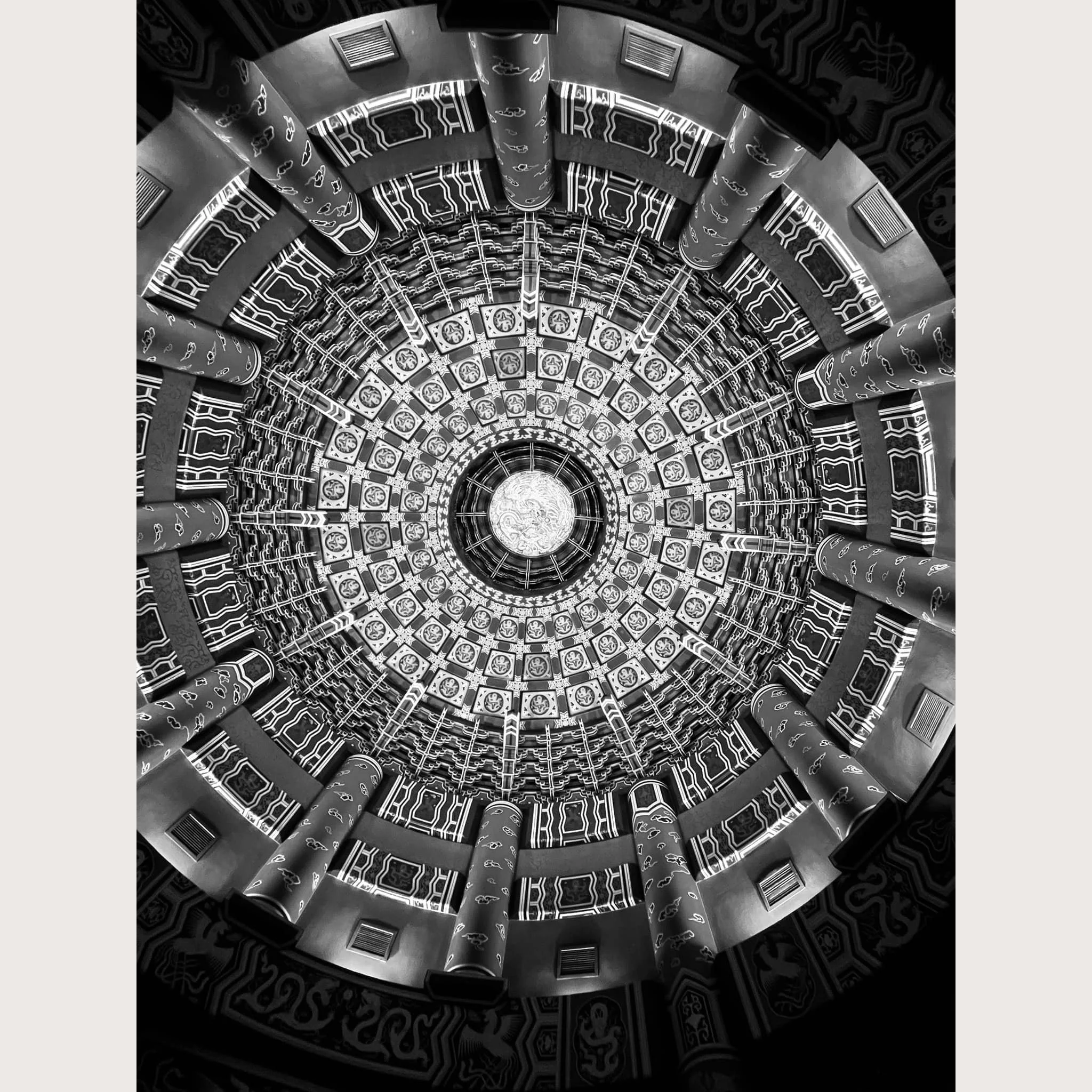 Abstract photo of China pavilion in Disney World