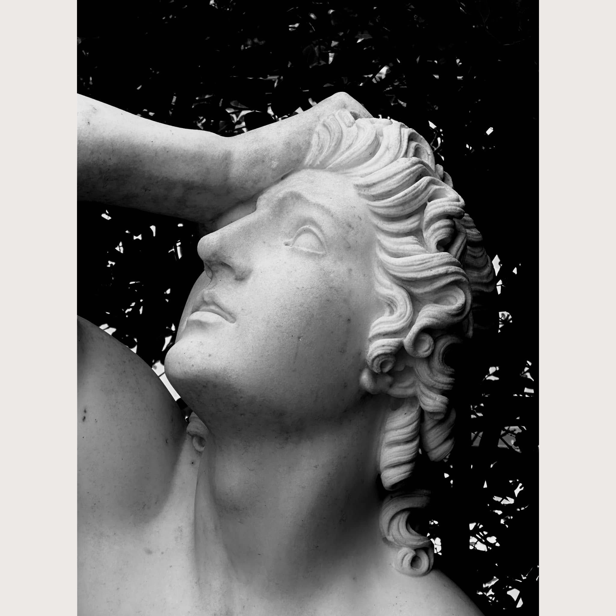 Abstract photo of a statue