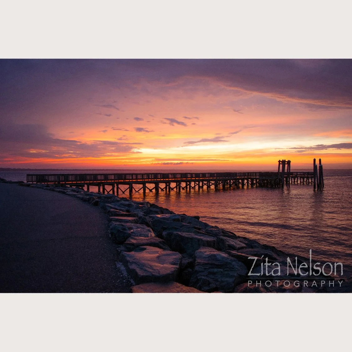 Photograph of Sunset at Colt State Park in Bristol, RI