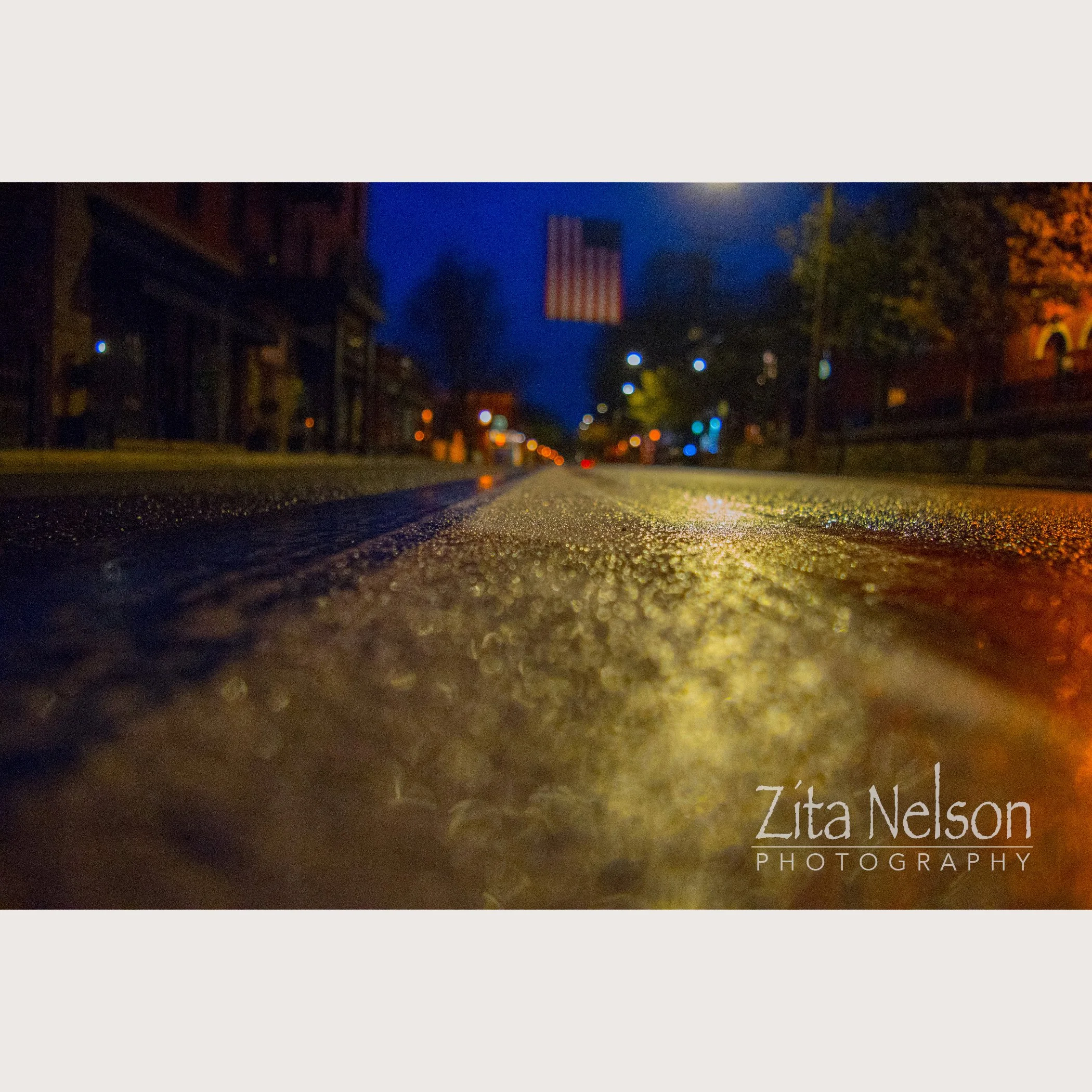 Bristol Fourth of July Red White and Blue Stripes Photograph