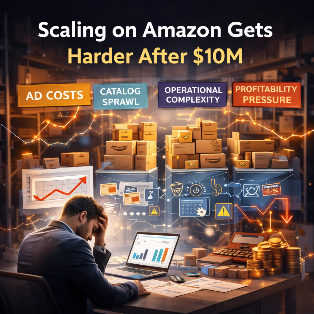 Scaling on Amazon Gets Harder After $10M: Common Growth Challenges for Mature Brands