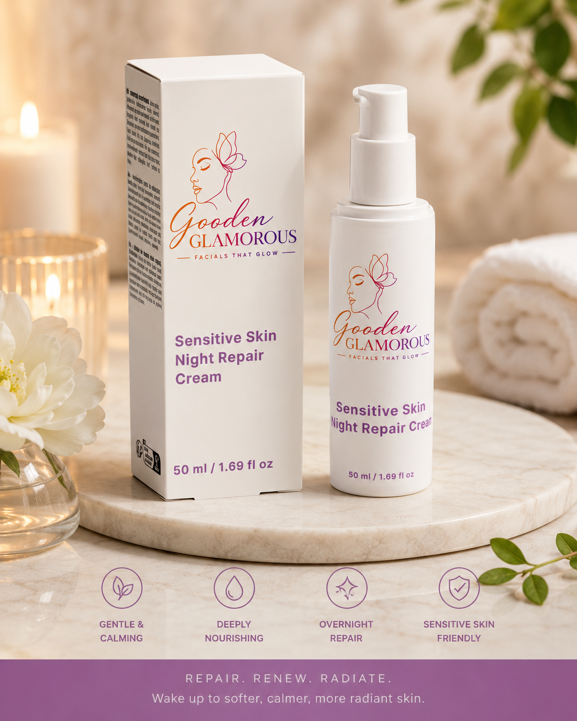 Sensitive Skin Night Repair Cream