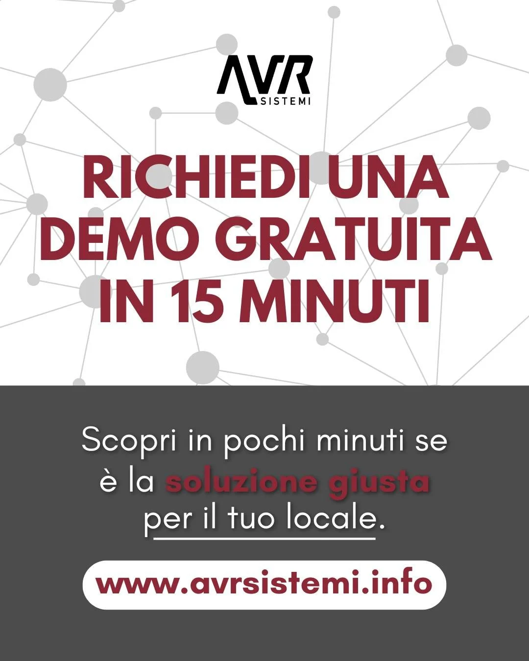 Personalizzato su misura per te - scopri se il sistema AVR &egrave; la soluzione giusta per la tua attivit&agrave;

Visita il sito www.avrsistemi.info o clicca il link in bio‼️

📱+39 392-4561291
📩 info@avrsistemi.it

📍 Via Domenico Lupatelli, 26 -