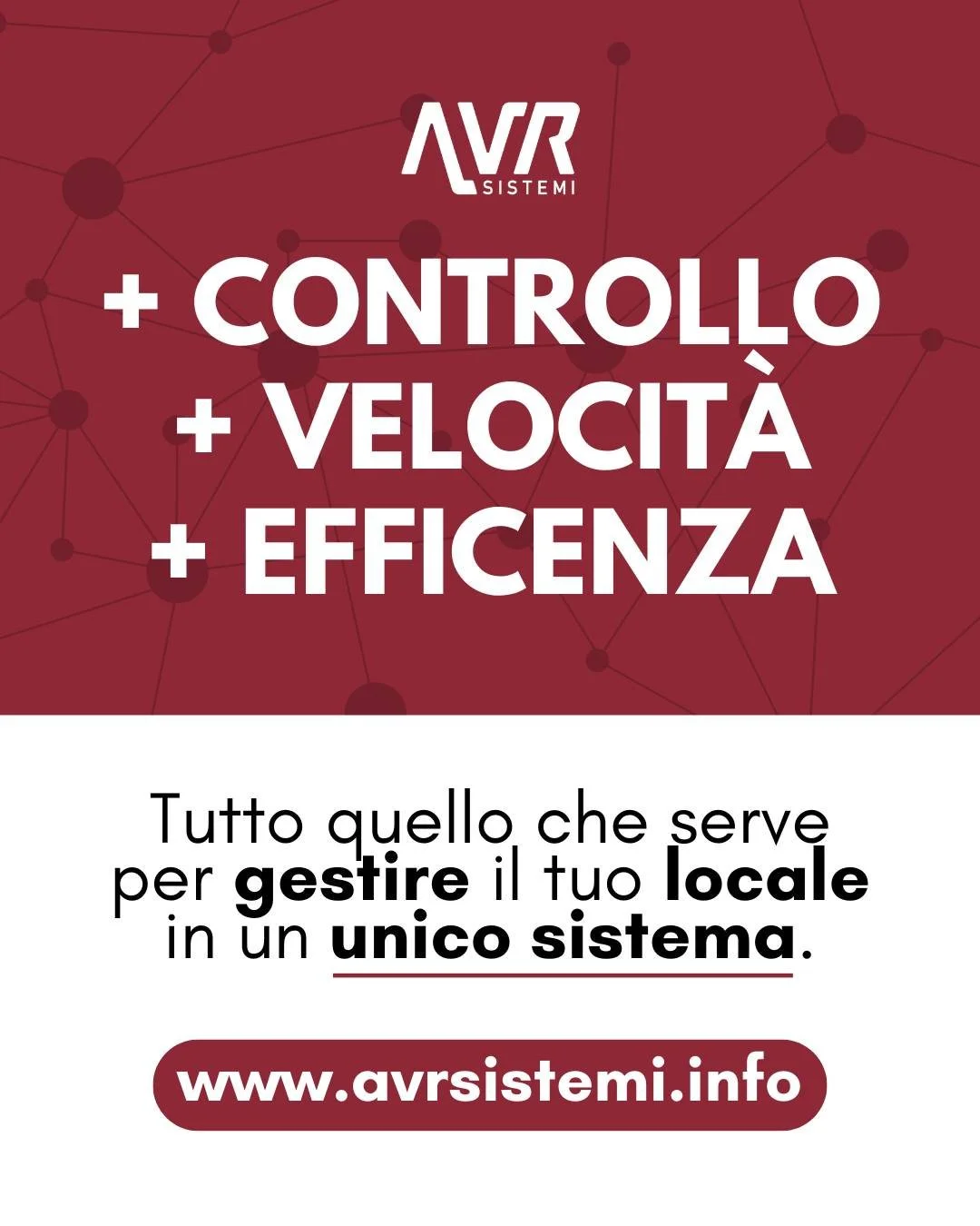 Tutto quello che serve per gestire il tuo locale all'interno di un unico sistema firmato AVR‼️ Controlla la tua attivit&agrave; con efficienza e velocit&agrave; direttamente dal tuo smartphone!

 🔗 Link In Bio per una DEMO GRATUITA

📱+39 392-456129