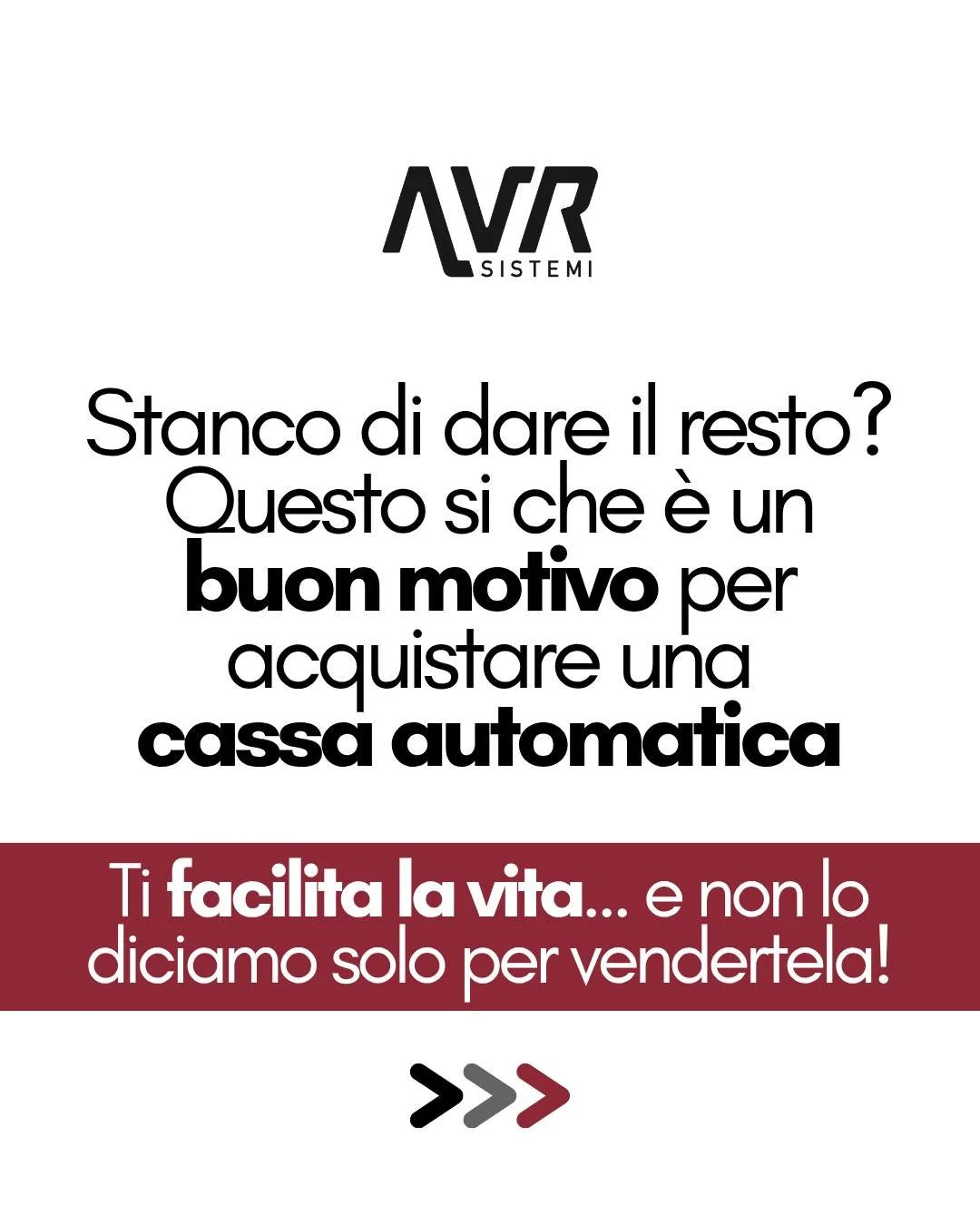 Il tuo futuro &egrave; la cassa automatica!
Niente pi&ugrave; errori, paure e rischi ❌

Clicca subito il 🔗 Link In Bio per una DEMO GRATUITA

📱+39 392-4561291 📩 info@avrsistemi.it
📍 Via Domenico Lupatelli, 26 - Roma

#avrsistemi #gestionale #rist
