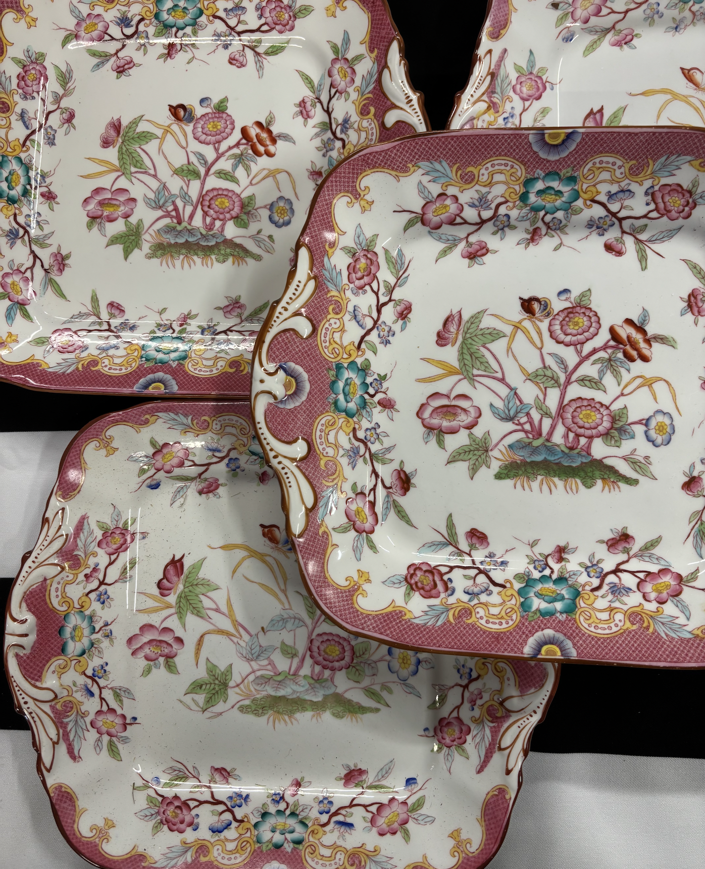 Sarreguemines Minton 216 handled plate/ platter