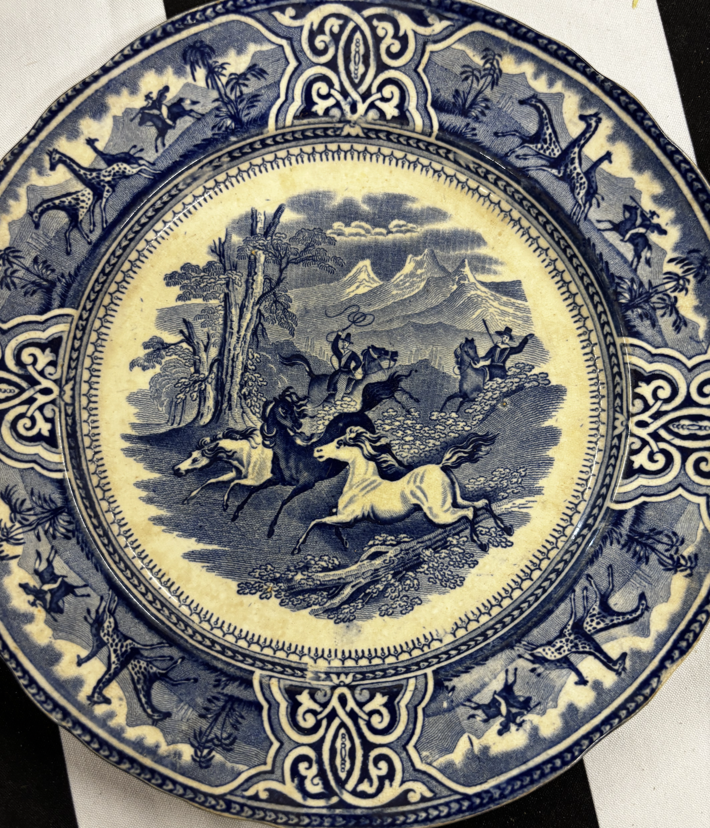 'Lasso' Transferware Plate