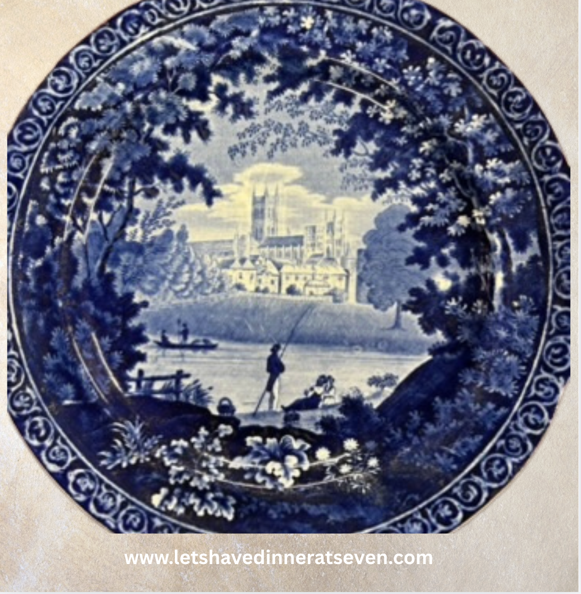 Clews 'Canterbury Cathedral' Pearlware Plate
