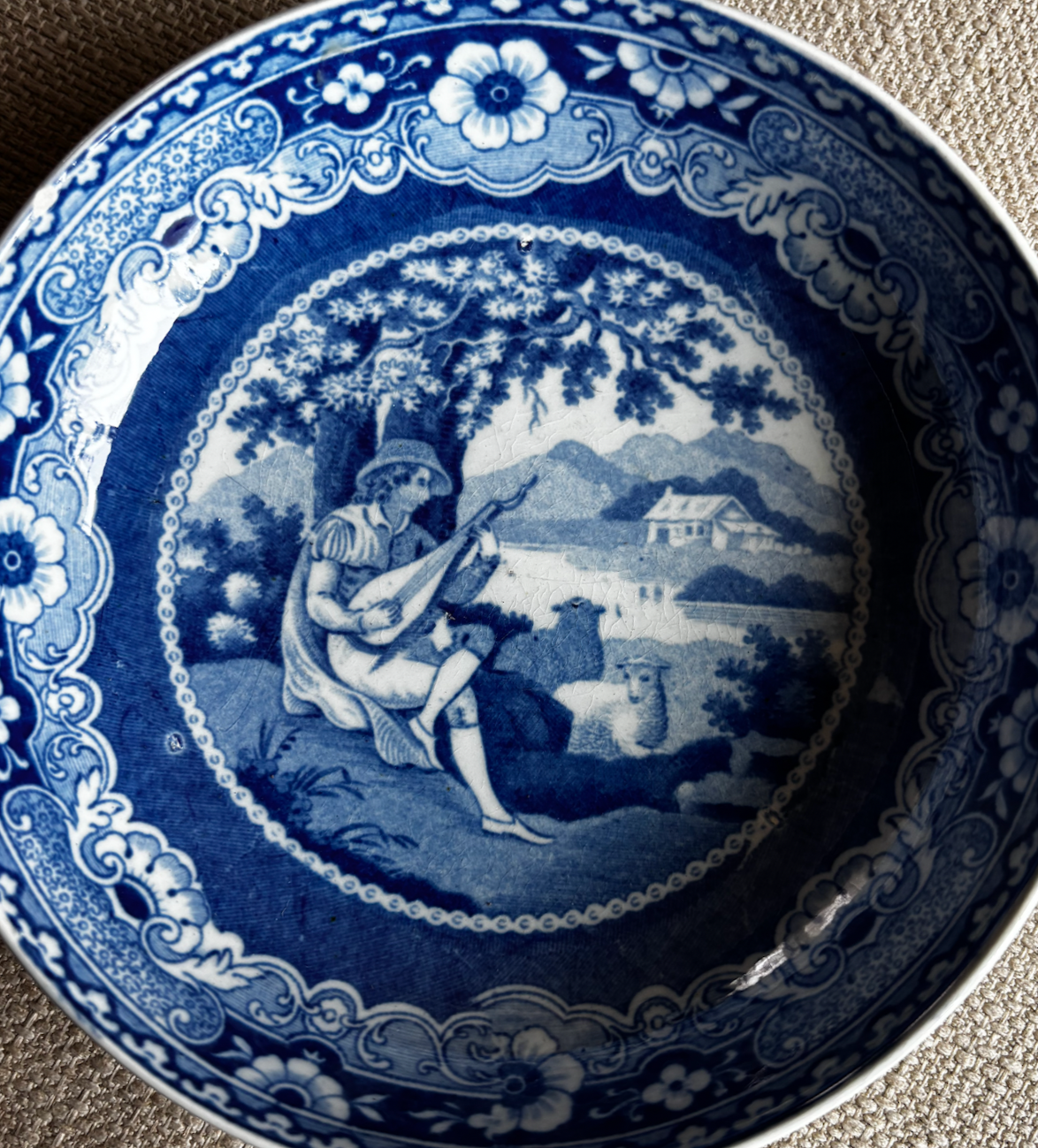 John Rogers 'Lute Player' Cup Plate