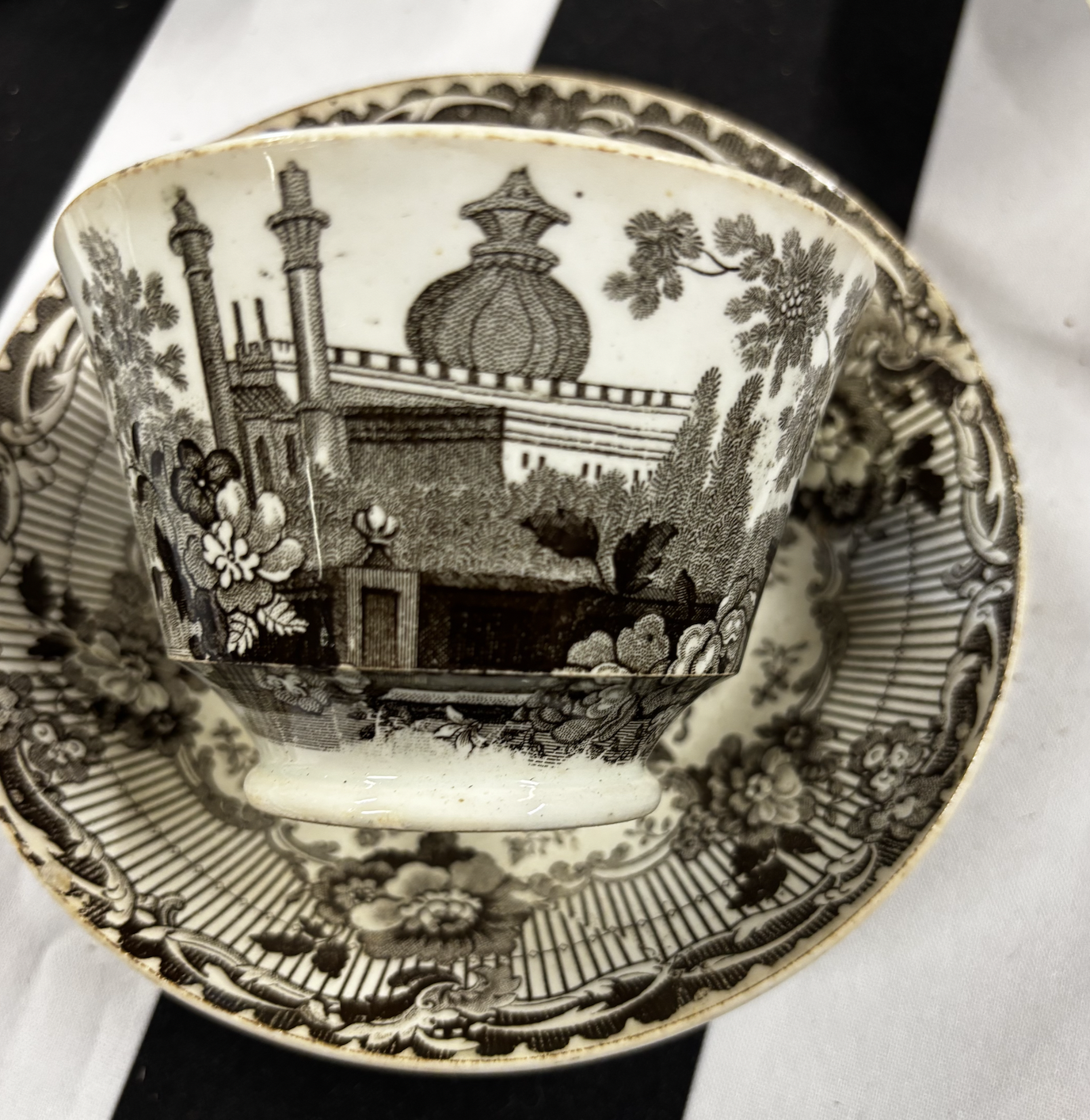 Clews 'Ornamental Group' Cup and Saucer