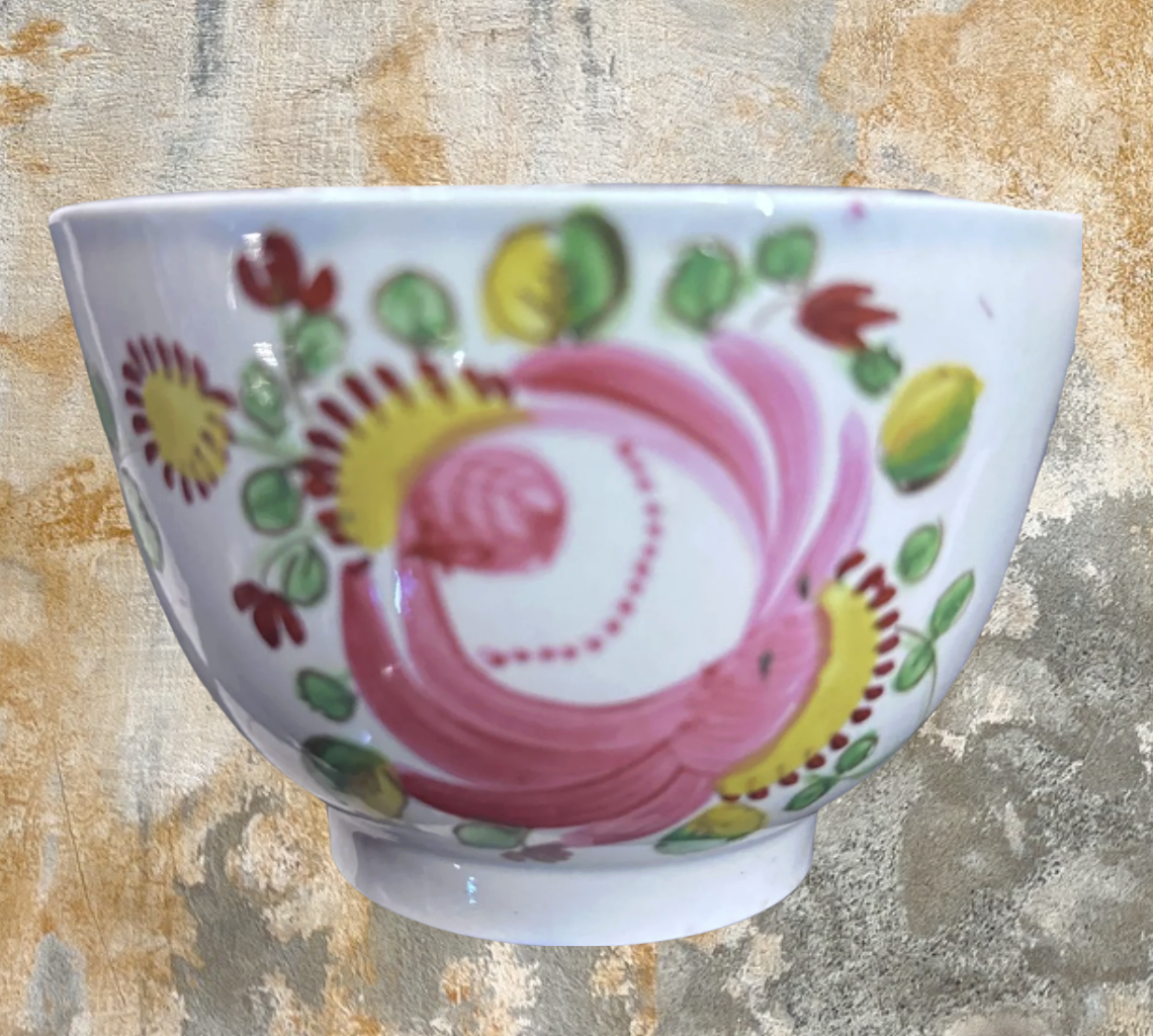 Queens Rose Handleless Teacup, c. 1820