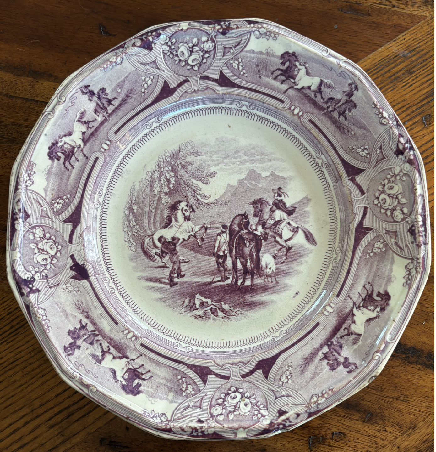 Shaw's 'Peruvian Horse Hunt' Plate