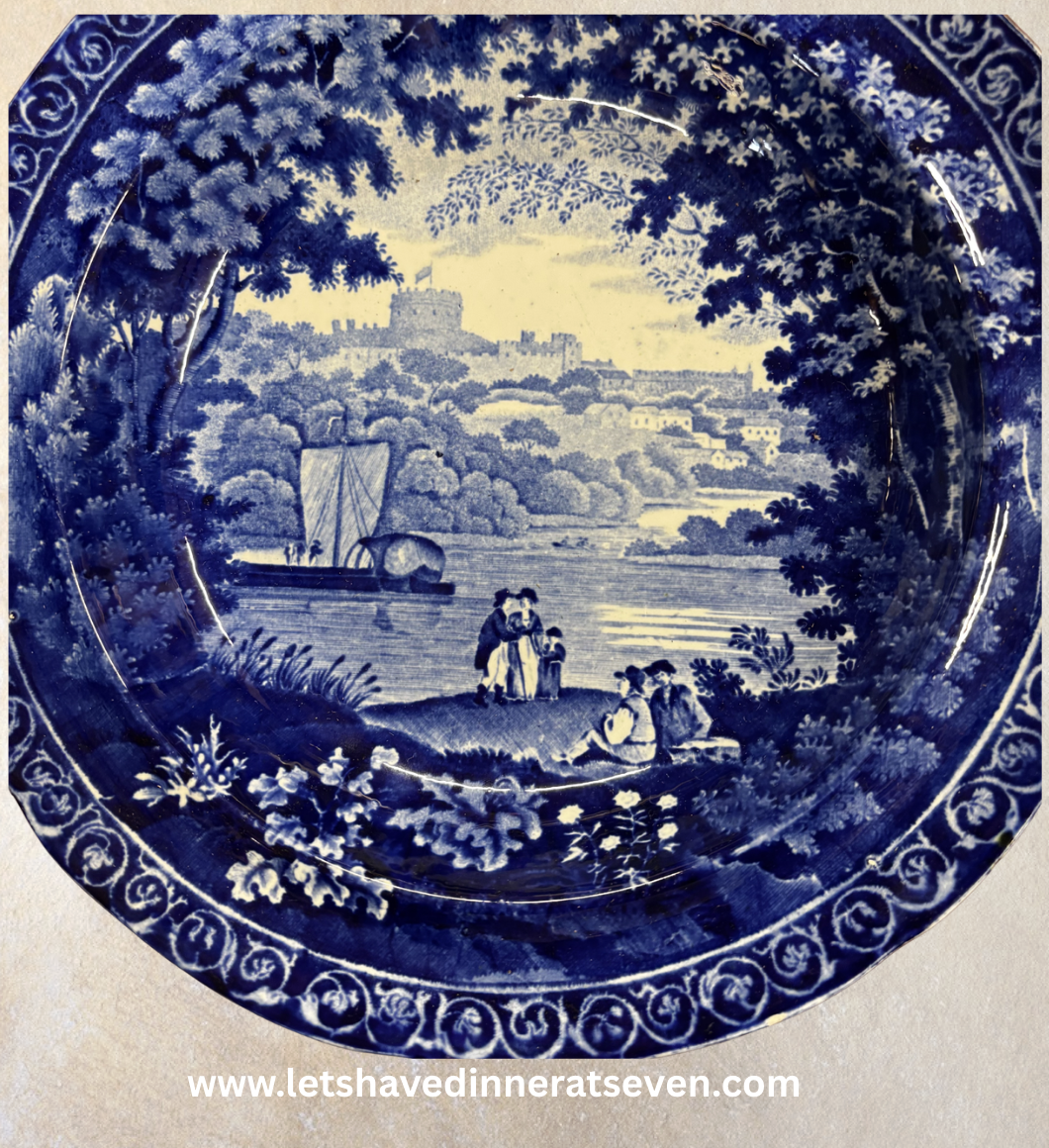 Clews 'Windsor Castle' Transferware Soup Plate