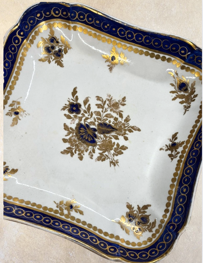 Worcester Quatrefoil Dish, c. 1770