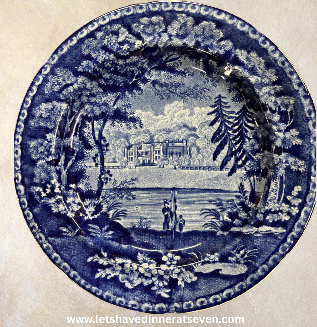 Staffordshire Plate - Wistow Hall c. 1820s