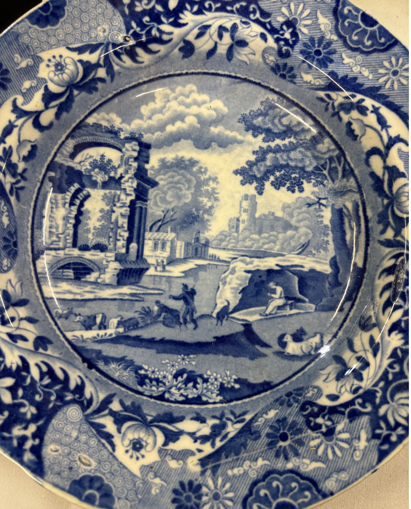 'Italian' Pattern Soup Plate