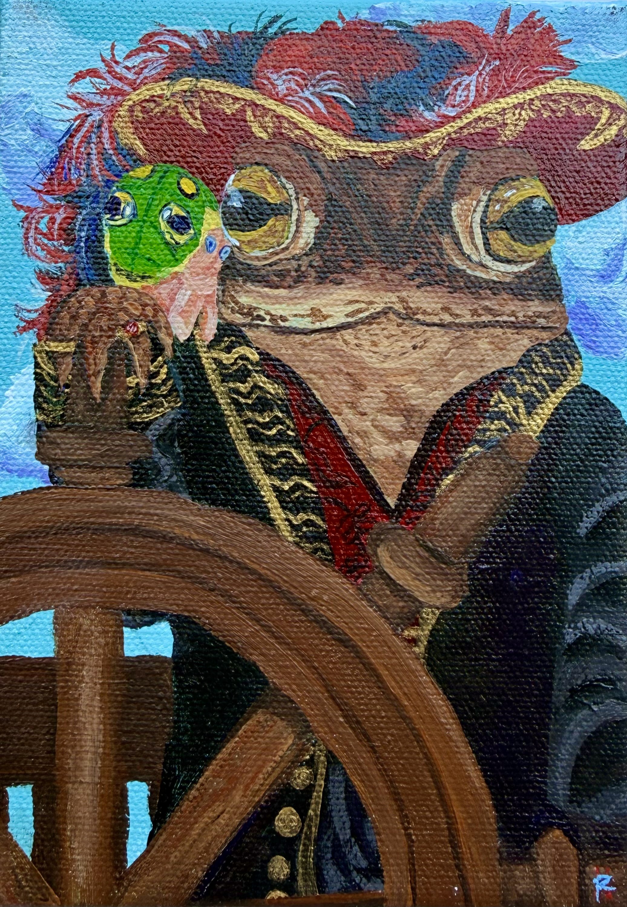 Captain Wide Eyed Wexley and his caterpillar Oregano