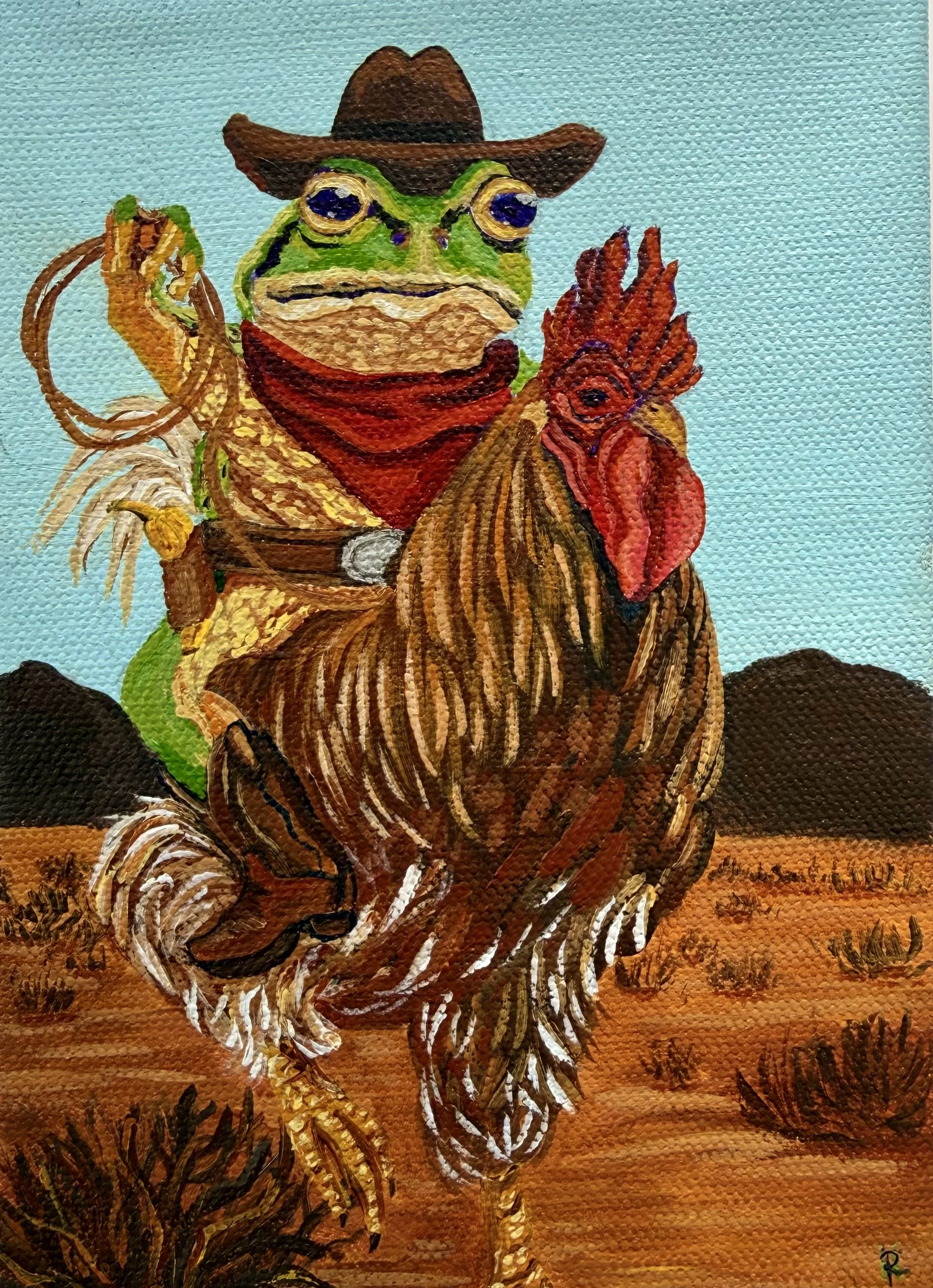 Hopalong Cassidy and his rooster Cogburn