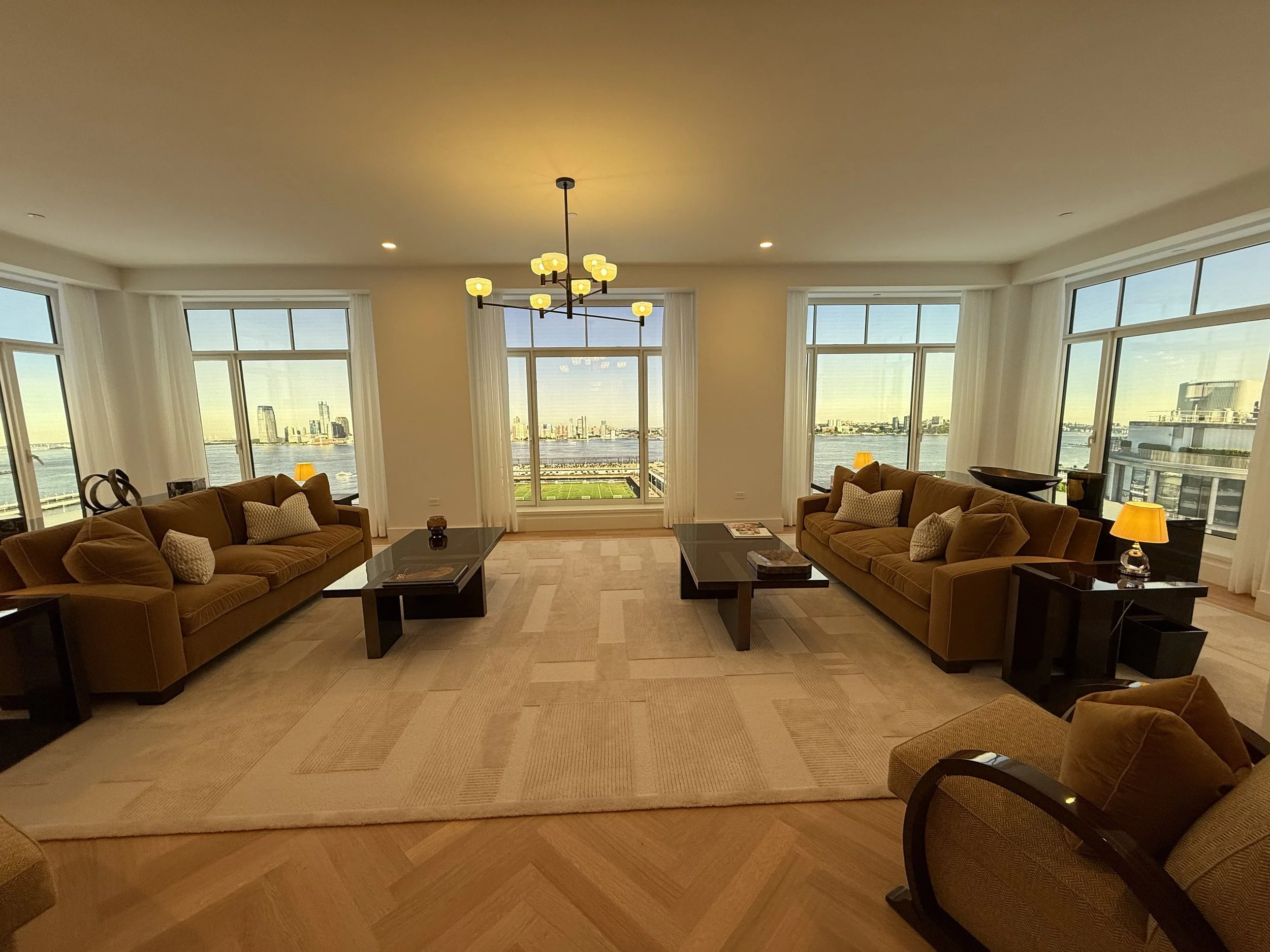 Luxury furniture reupholstery in a Manhattan living room by Rafael Interiors NYC