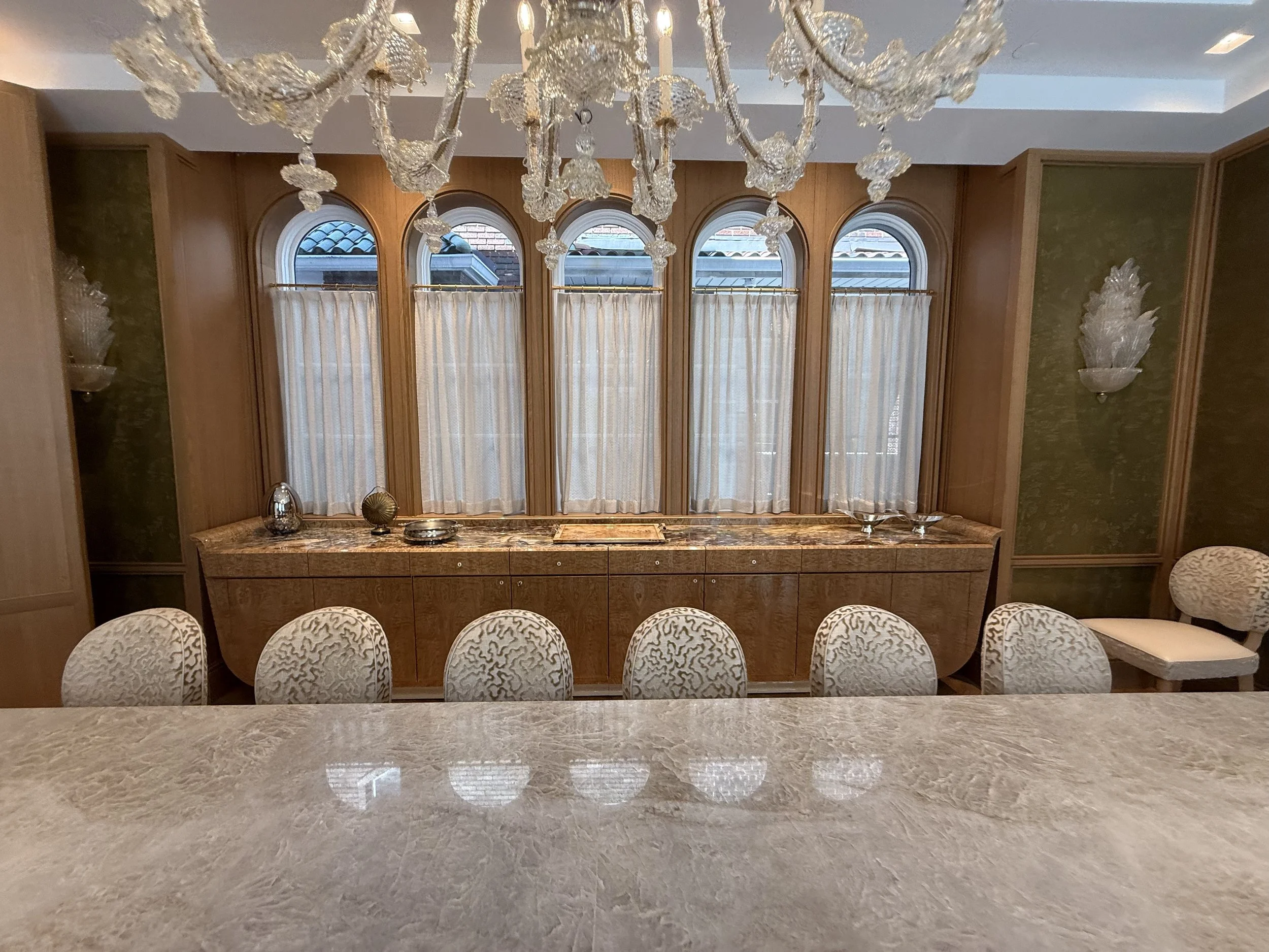 Custom drapery workroom NYC - luxury window treatments by Rafael Interiors