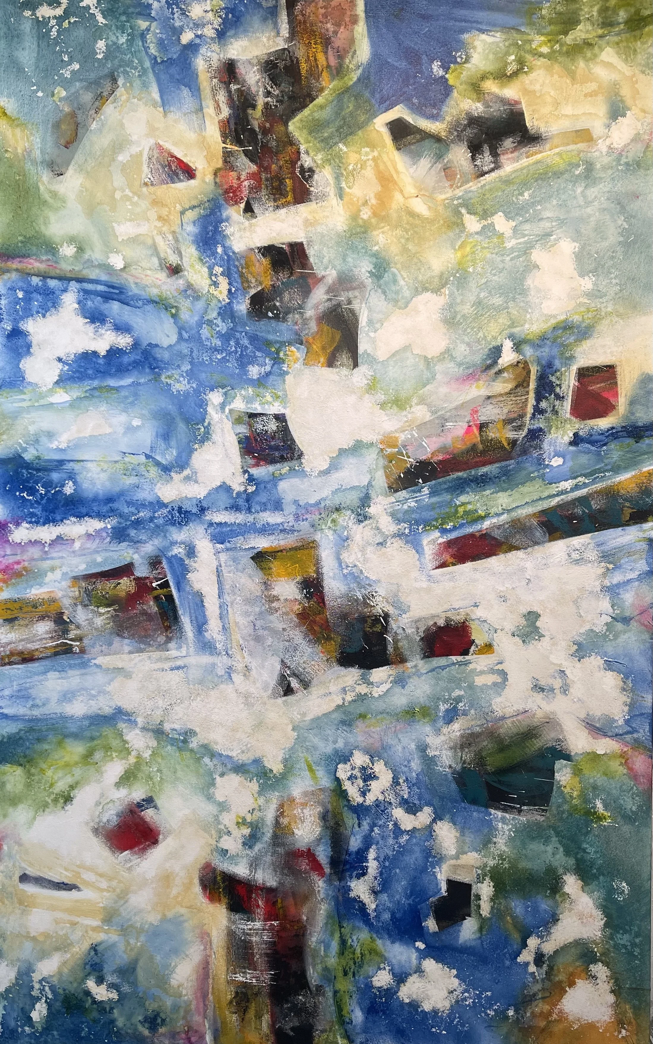 sold 60"x80" acrylic painting 