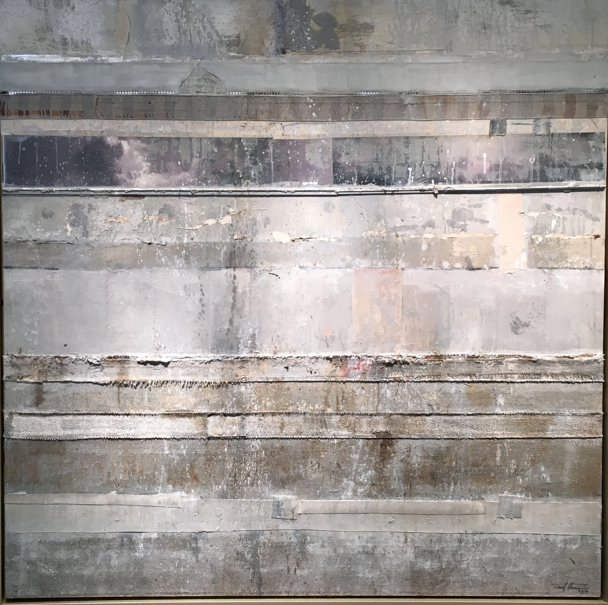 Sold 48"x48" Mixed Media