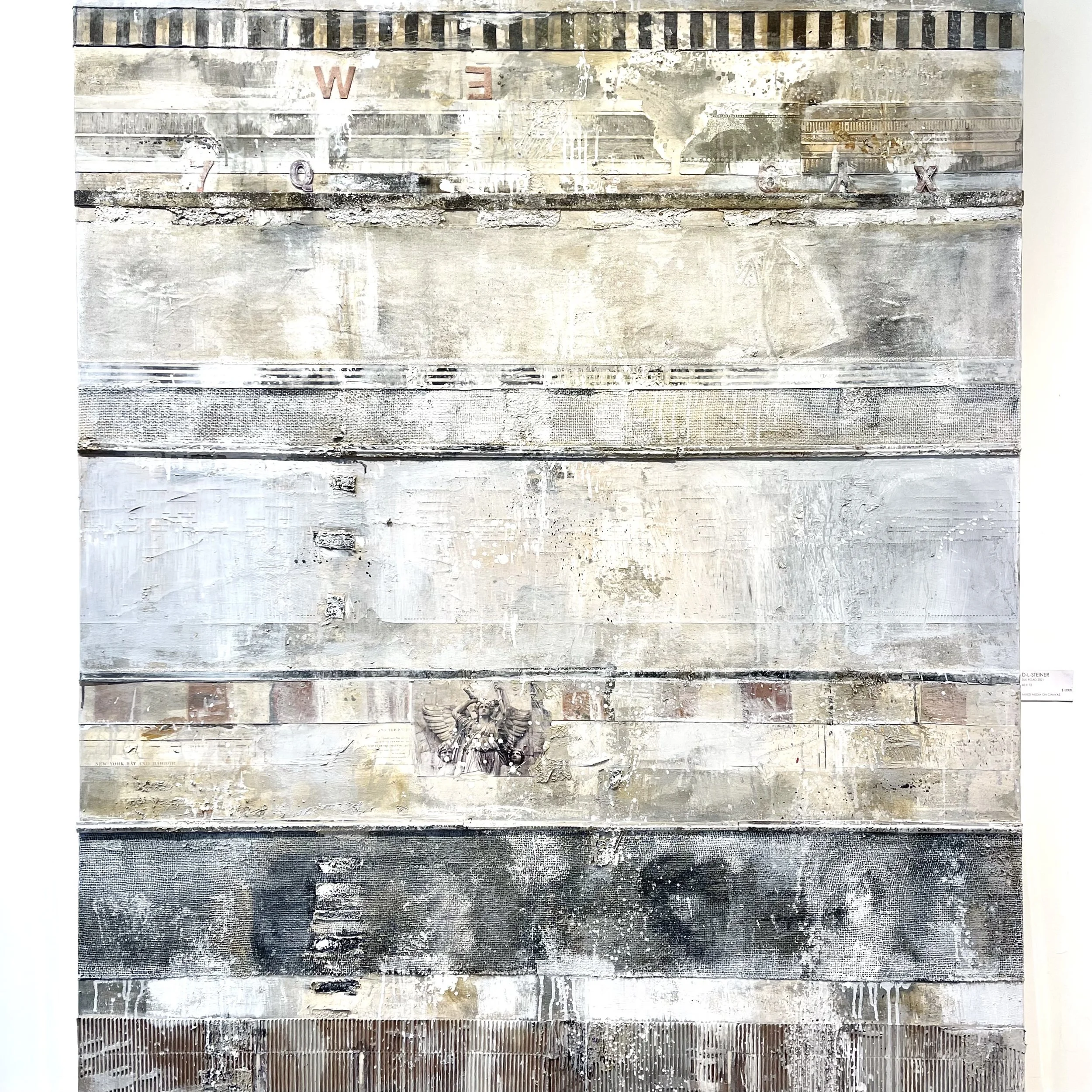 Sold 48"x48" Mixed Media