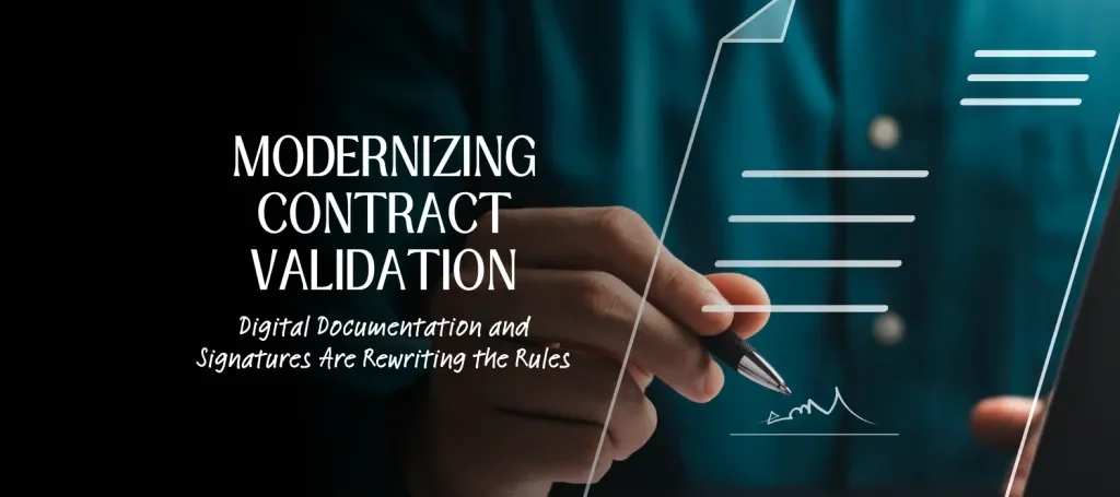 Modernizing Contract Validation: Digital Documentation and Signatures Are Rewriting the Rules