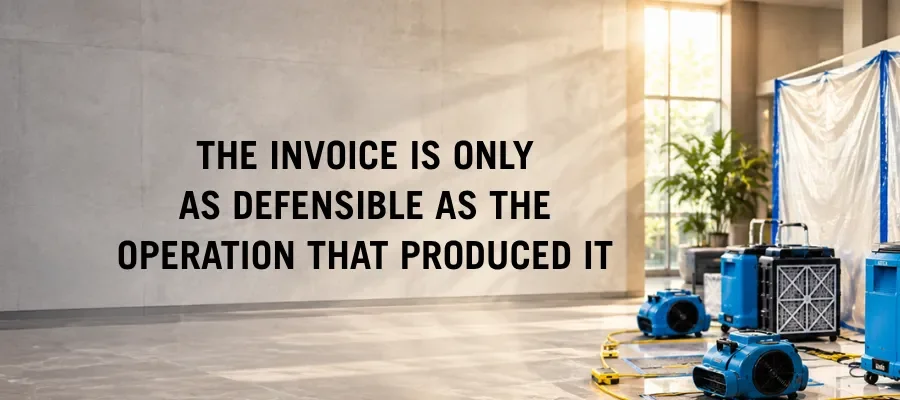 The Invoice Is Only as Defensible as the Operation That Produced It